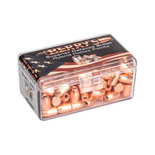 Bullets Berry’s 9mm (.356) 124gr Hybrid Hollow Point - Packing 250 pcs